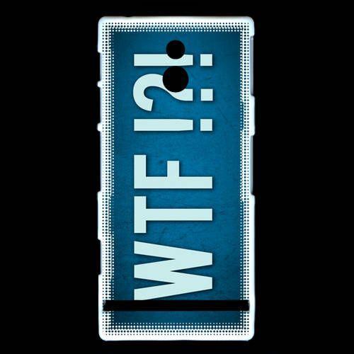 Coque Sony Xperia P Wtf Bleu Zg on Productcaster.