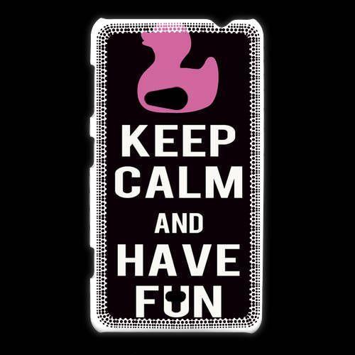 Coque Nokia Lumia 625 Keep Calm Have Fun Noir on Productcaster.