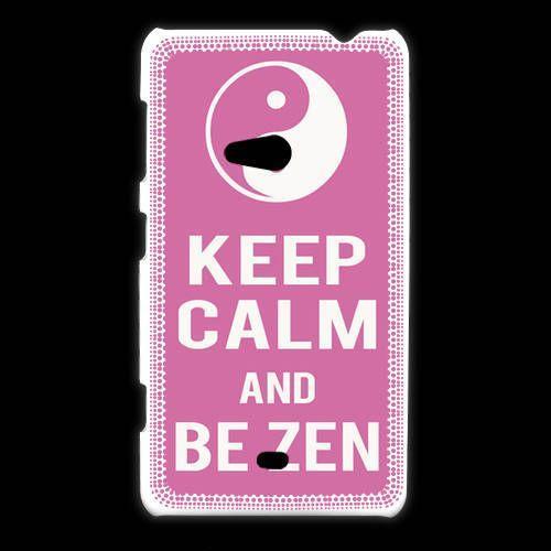 Coque Nokia Lumia 625 Keep Calm Be Zen Rose on Productcaster.