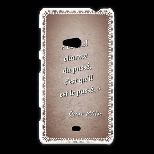 Coque Nokia Lumia 625 Charme Passé Rouge Citation Oscar Wilde on Productcaster.