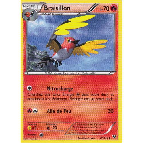 Carte Pokemon - Braisillon - 27/146 - Edition X Et Y - on Productcaster.