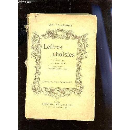 Lettres Choisies - Annotees Par L. Arnoux. on Productcaster.