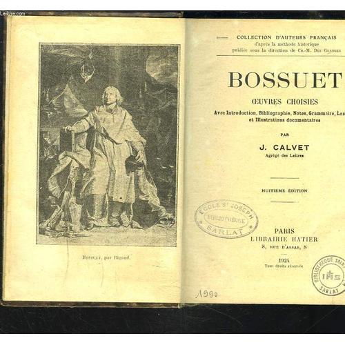 Bossuet. Oeuvres Choisies. on Productcaster.