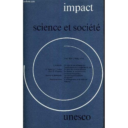 Impact Science Et Societe Volume N°14 N°4 - 1964. on Productcaster.