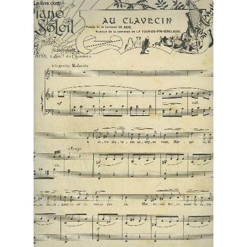 Piano Soleil - N°3 Du 20 Janvier 1901 : Au Clavecin + Mademoiselle ... on Productcaster.