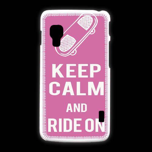 Coque Lg L5 2 Keep Calm Ride On Rose on Productcaster.