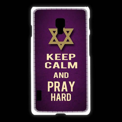 Coque Lg L7 2 Keep Calm And Pray Jewish Violet on Productcaster.