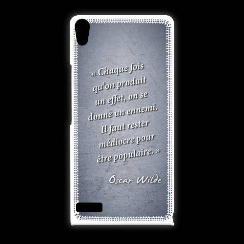 Coque Huawei Ascend P6 Chaque Fois Bleu Citation Oscar Wilde on Productcaster.