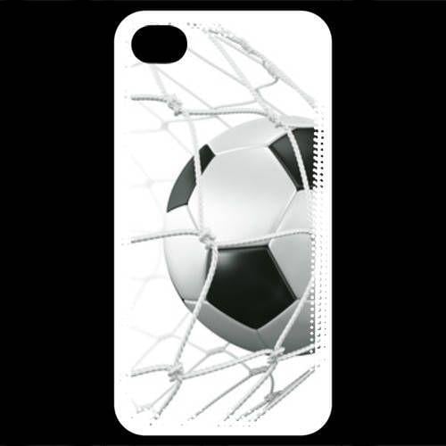 Coque Iphone 4 / Iphone 4s Ballon De Football Dans Les Filets De But on Productcaster.