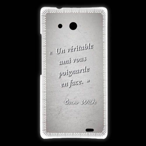 Coque Huawei Ascend Mate Ami Poignardée Gris Citation Oscar Wilde on Productcaster.