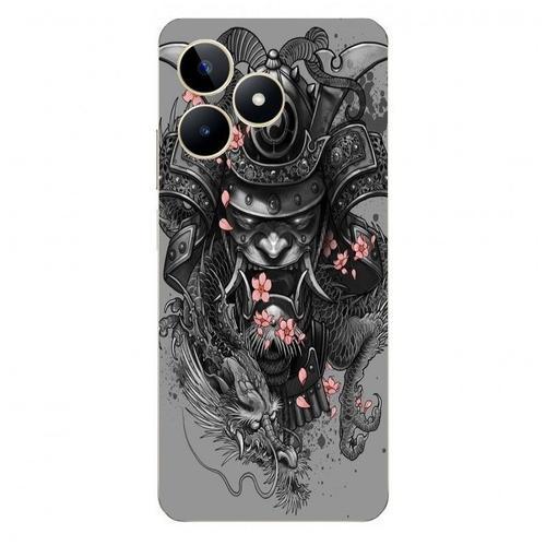 Coque Pour Realme C53 Samourai Fleur Cerisier Dragon on Productcaster.