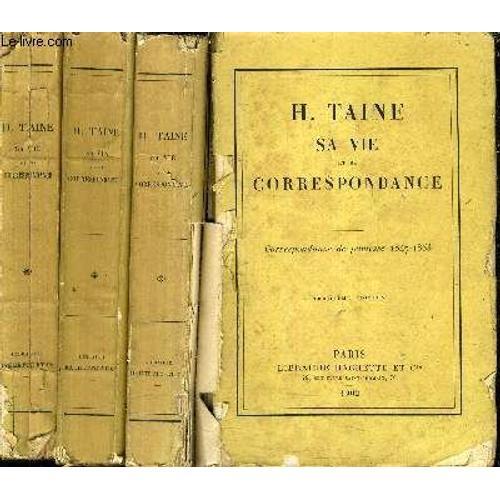 H.Taime Sa Vie Et Sa Correspondance - En 4 Volumes - Tome 1 : Corre... on Productcaster.