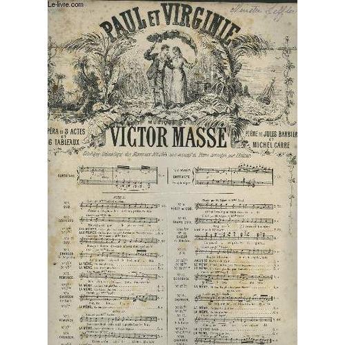 Paul Et Virginie - N°5 Bis : Romance Pour Piano Et Chant (Virginie). on Productcaster.