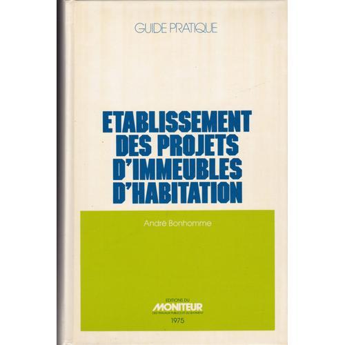 Établissement Des Projets D'immeubles D'habitation 1975 de BONHOM... on Productcaster.