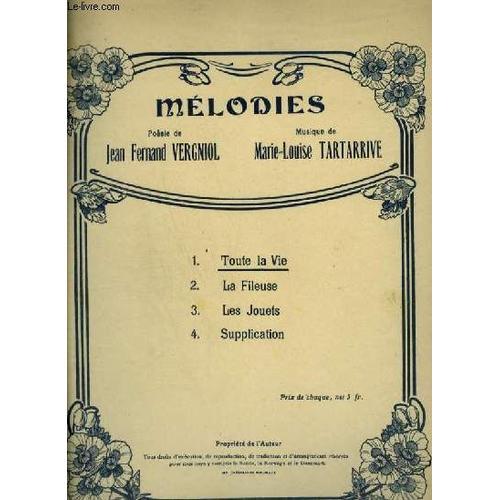 Melodies - N°1 : Toute La Vie - Pour Piano Et Chant Avec Paroles. on Productcaster.