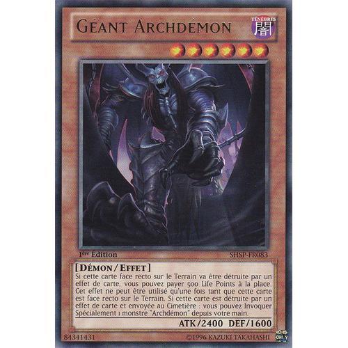 Géant Archdémon Shsp-Fr083 Yu-Gi-Oh! Spectres De L'ombre on Productcaster.