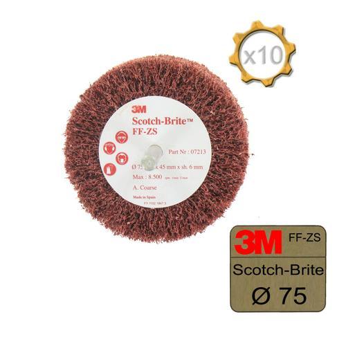 Brosse 3M scotch-brite FF-ZS coarse diamètre 75 mm x 10 on Productcaster.