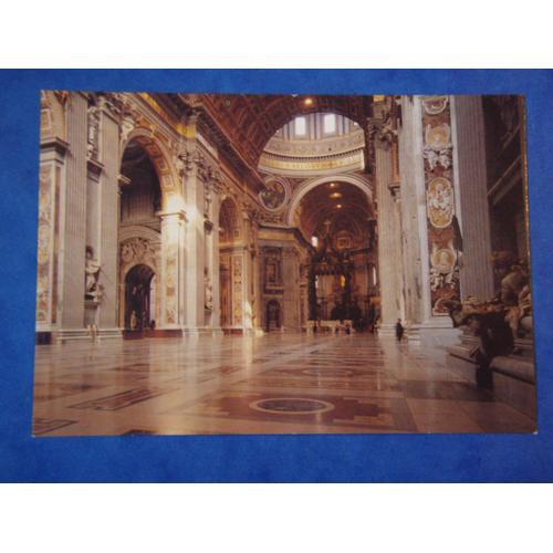 Carte Postale: Rome - Basilique Saint-Pierre, L'intérieur. on Productcaster.