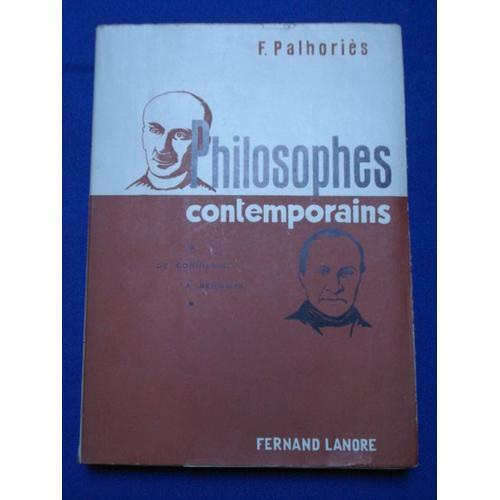 Philosophes Contemporains De Condillac À Bergson on Productcaster.