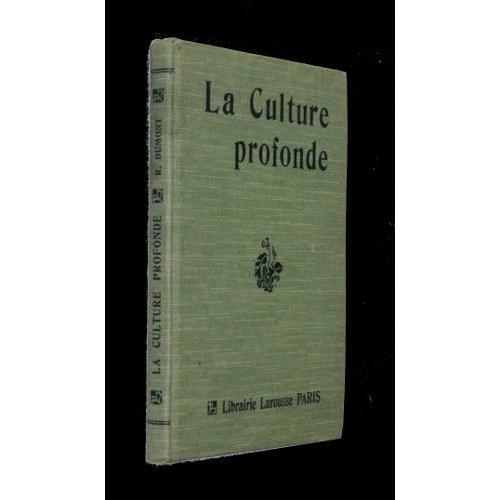 La Culture Profonde Et Les Améliorations Foncières on Productcaster.