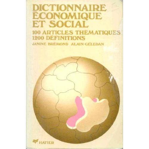 Dictionnaire Economique Et Social on Productcaster.