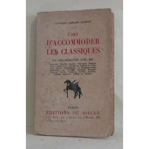 L'ar D'accomoder Les Classiques on Productcaster.