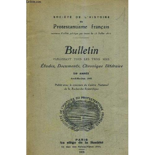 Bulletin Paraissant Tous Les Trois Mois Etudes Documents Chroniques... on Productcaster.