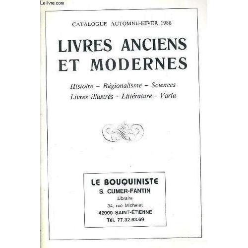 Catalogue Automne Hiver 1988 - Livres Anciens Et Modernes - Le Bouq... on Productcaster.