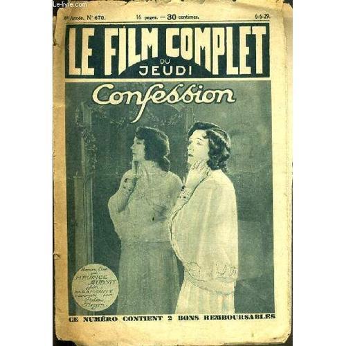 Confession - Le Film Complet Du Jeudi - 8ème Annee - N°670. on Productcaster.