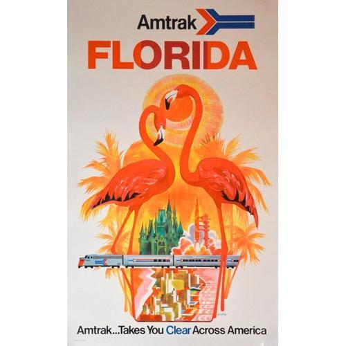 Affiche Amtrak Floride on Productcaster.