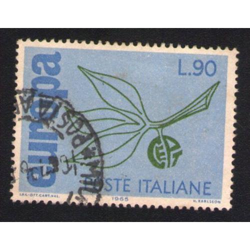 Italie 1965 Oblitération Ronde Used Stamp C.E.P.T. Europa 90 Lires ... on Productcaster.