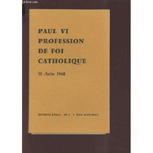 Paul Vi - Profession De Foi Catholique - 30 Juin 1968. on Productcaster.