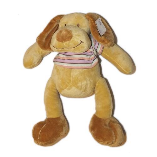 Doudou Peluche Chien Beige Marron Pull Rayé Maxita - 36 Cm on Productcaster.