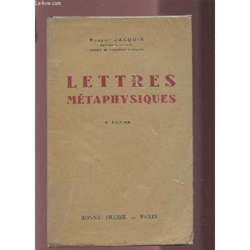 Lettres Metaphysiques. on Productcaster.