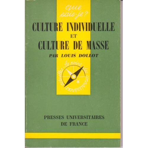 Culture Individuelle Et Culture De Masse on Productcaster.