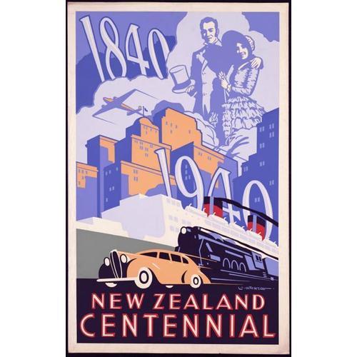 Affiche Nouvelle Zelande Centenaire 1840 1940 on Productcaster.