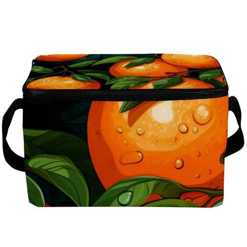 Sac De Repas Portatif Isolé De Conception D'oranges 315 on Productcaster.