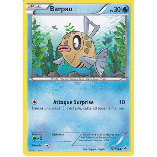 Carte Pokemon - Barpau - 22/106 - Xy Etincelles - on Productcaster.