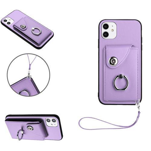 Étui Pour Iphone 12 Cuir Supports De Fente Pour Carte Housse De Pro... on Productcaster.