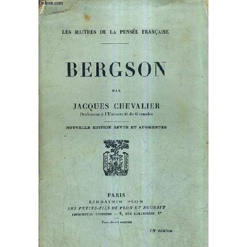 Bergson / Nouvelle Editionre Vue Et Augmentee / 16e Editon. on Productcaster.