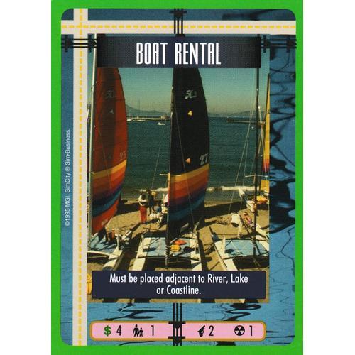 Carte - Sim City - The Card Game - Boat Rental - Vo on Productcaster.