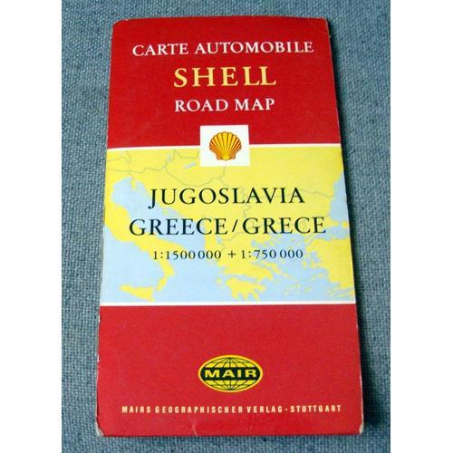 Carte Automobile Shell Jugoslavia Grece 1:1500 000+1:750 000- 1961- on Productcaster.