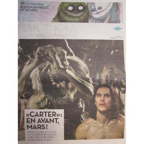 Supplément Cinéma Libération 07/03/12 : John Carter, Stanton / Feng... on Productcaster.