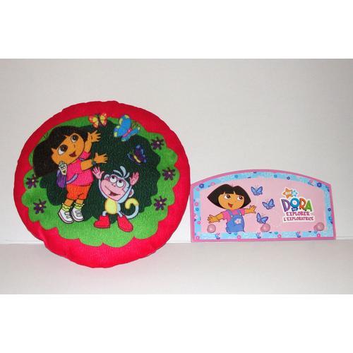 Dora L'exploratrice Coussin Peluche Oreillé + Porte Manteaux Bois V... on Productcaster.