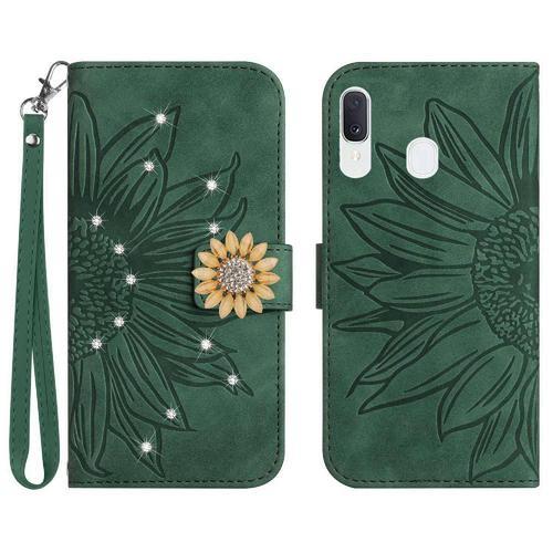 Étui Pour Coque De Téléphone Samsung Galaxy A40 Couverture En Cuir ... on Productcaster.