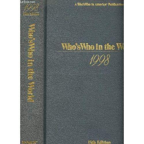 Who's Who In The World - 1988 / 15th Edition. on Productcaster.