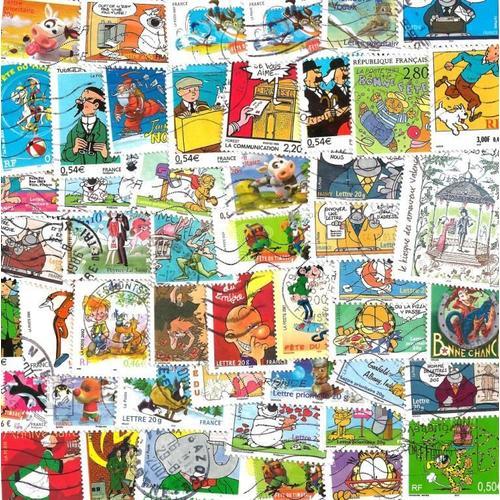 France Bandes Dessinées 50 Timbres Différents Oblitérés on Productcaster.