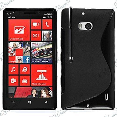 Coque Silicone Pour Nokia Lumia 930 Gel Motif S Au Dos - Noir + Sty... on Productcaster.