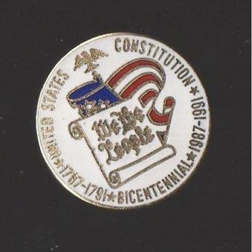 Pin's Bicentenaire De La Constitution Des Etats Unis / Constitution... on Productcaster.