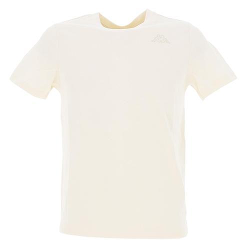 Tee Shirt Manches Courtes Kappa Cafers Slim Tee Beige on Productcaster.